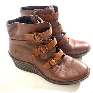 Wedge Buckle Booties